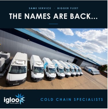 The names are back: new Igloo vans lined up at the depot